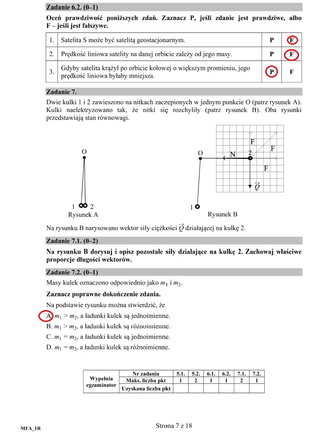 Fizyka poziom rozszerzony; matura 2017 