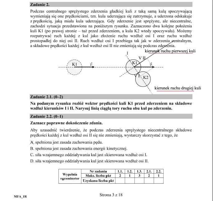 Fizyka poziom rozszerzony; matura 2017 