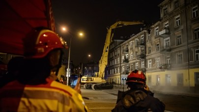 Lublin: Trwa rozbiórka części kamienicy, gdzie zawalił się strop