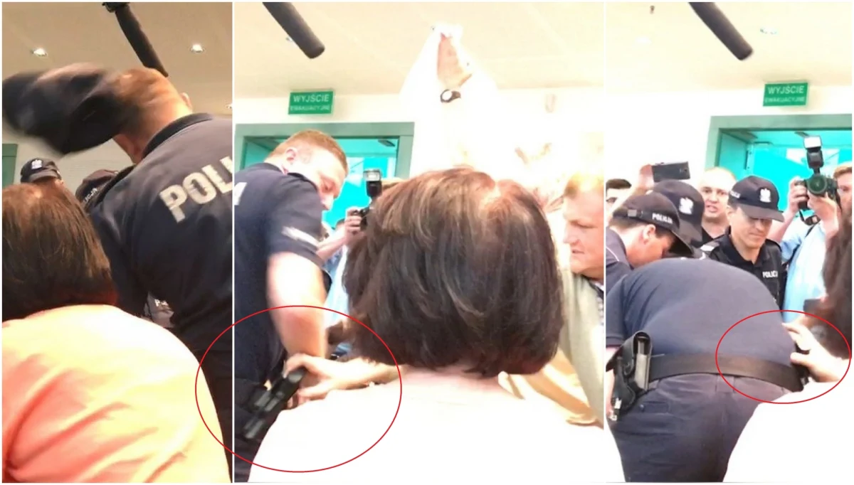 ​Mężczyzna, który zaatakował wczoraj policjanta w Sądzie Najwyższym - m.in. próbował odebrać mu broń, usłyszał zarzuty i został zwolniony do domu. Zarzuty dotyczą naruszenia nietykalności cielesnej funkcjonariusza i użycia przemocy w celu zmuszenia go do zaniechania czynności służbowych. 33-letniemu mężczyźnie grozi do 3 lat więzienia.