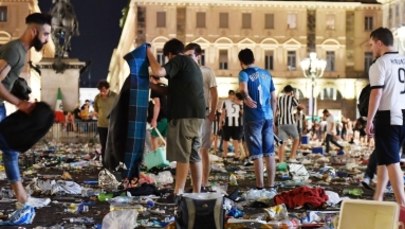 1400 osób rannych w strefie kibica w Turynie. W tłumie wybuchła panika