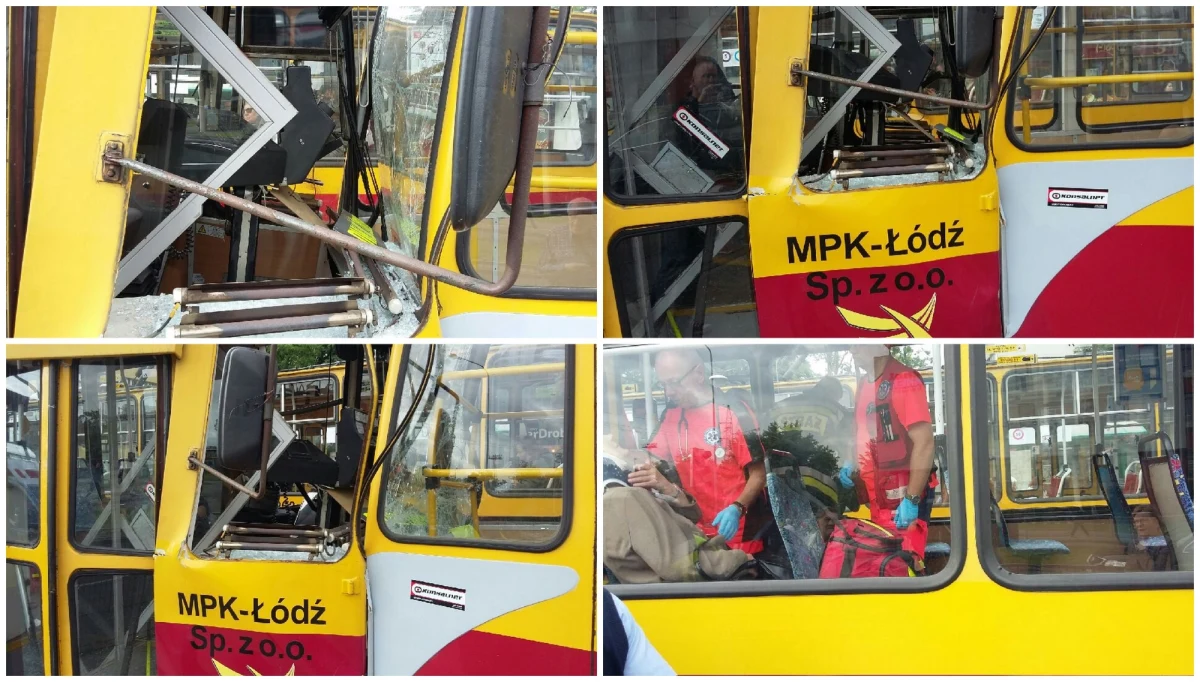 7 osób, w tym dziecko, trafiło do szpitali po zderzeniu dwóch tramwajów w Łodzi. Jeden z pojazdów najechał na tył tramwaju stojącego na przystanku na ulicy Limanowskiego. 
