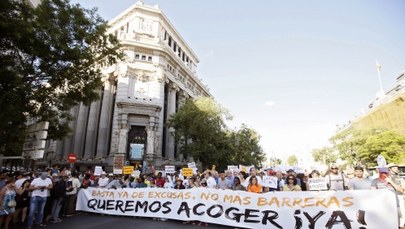 Demonstracja w Madrycie: Chcemy, żeby rząd przyjął uchodźców 