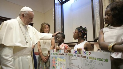 Papież Franciszek spotkał się z uchodźcami