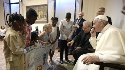 Spotkanie papieża Franciszka z uchodźcami