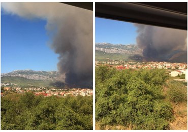 Groźne pożary w Chorwacji. Ogień dotarł na przedmieścia Splitu
