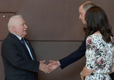 Gdańsk: Książę William i księżna Kate spotkali się z Lechem Wałęsą 