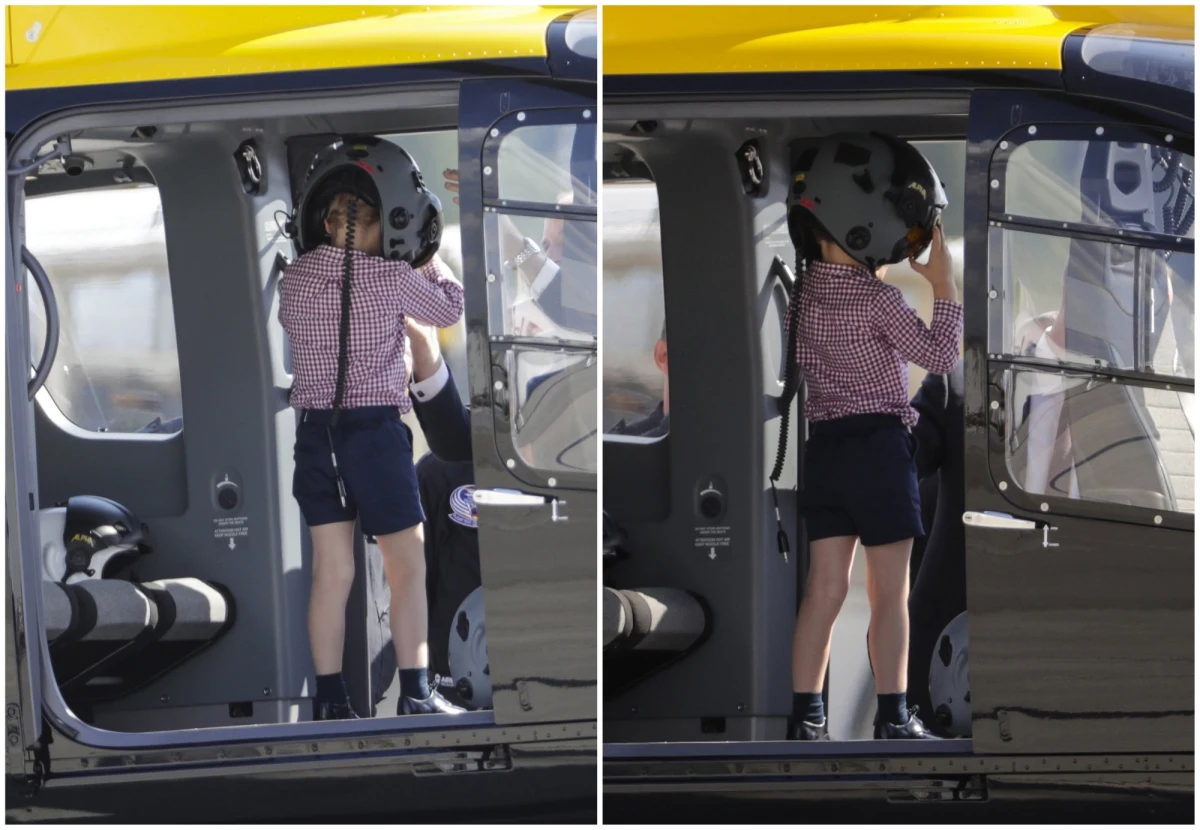 Mały George pójdzie w ślady ojca? – zastanawia się brytyjska prasa w dniu 4. urodziny syna księcia Williama i księżnej Kate. Publikuje też zdjęcia Georga w hełmie i na pokładzie EC145, takiego samego śmigłowca, jakim lata jego ojciec. 