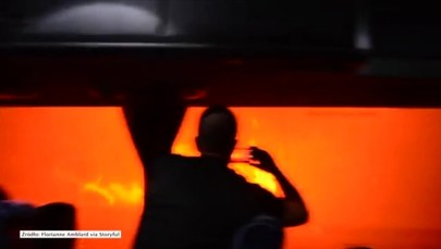 Autobus przejechał przez pożar szalejący na Korsyce
