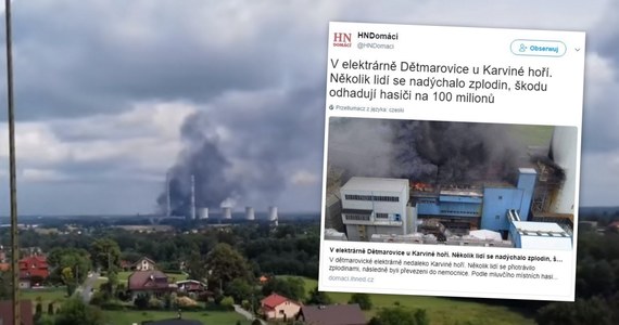 Pożar na terenie elektrowni węglowej w Detmarovicach koło granicy z Polską. Szef morawskośląskiej straży pożarnej Vladimir Vlczek poinformował w piątkowe popołudnie, że gaszenie ognia potrwa jeszcze "co najmniej kilkadziesiąt godzin". Potwierdził również, że do momentu jego rozmowy z agencją prasową CzTK strażacy ze względu na trudne warunki nie zdołali dotrzeć do źródła ognia. Służby kryzysowe wojewody śląskiego zapewniły natomiast wieczorem, że spowodowane pożarem zadymienie nie spowodowało przekroczenia norm jakości powietrza po polskiej stronie granicy.