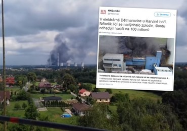 Pożar najpotężniejszej czeskiej elektrowni węglowej. Powietrze po polskiej stronie granicy w normie