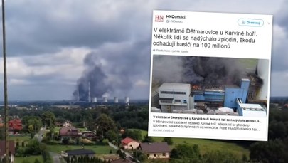Pożar najpotężniejszej czeskiej elektrowni węglowej. Powietrze po polskiej stronie granicy w normie