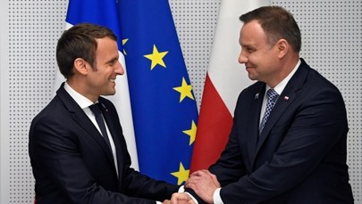 Prezydenci Duda i Macron rozmawiali prawie godzinę, m.in. o reformie sądownictwa