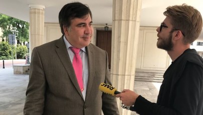Micheil Saakaszwili w Warszawie po odebraniu ukraińskiego obywatelstwa. To pierwsza taka rozmowa