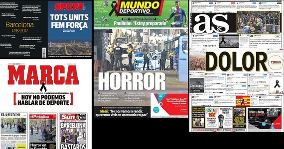 Hiszpańskie kluby FC Barcelona i Real Madryt są wstrząśnięte zamachem, do którego doszło w stolicy Katalonii. Na wiecznie obleganej przez turystów ulicy Las Ramblas furgonetka wjechała w tłum ludzi. 