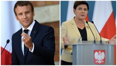 Macron: Polska stawia się "na marginesie UE". Szydło wytyka mu arogancję i brak obycia  