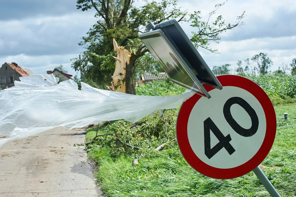 "Dopiero latem przyszłego roku wszyscy mieszkańcy naszej gminy wrócą do swoich domów. Na razie symbolem gminy Dziemiany są niebieskie plandeki zamiast dachów" - tak w rozmowie z dziennikarzem RMF FM mówi Leszek Pobłocki. To wójt pomorskiej gminy, w której po nawałnicy z połowy sierpnia 4 domy trzeba rozebrać, a 16 innych wymaga kapitalnego remontu, by nadawały się ponownie do zamieszkania. 