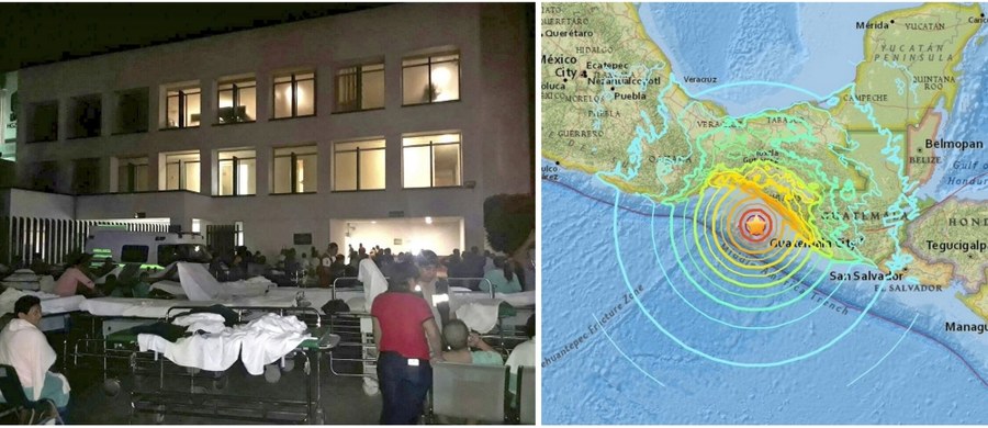 Co najmniej 15 osób zginęło w wyniku potężnego trzęsienia ziemi na południowym wybrzeżu Meksyku. Wstrząsy miały magnitudę 8,4. Były odczuwalne nawet 1200 km od epicentrum, które znajdowało się na granicy Meksyku i Gwatemali. Centrum ostrzegania przed tsunami na Pacyfiku (PTWC) poinformowało, że możliwe są rozległe, niebezpieczne fale, których wysokość może przekroczyć 3 metry. Wczorajsze, nocne trzęsienie ziemi, które nawiedziło stan Chiapas, było najsilniejszym od 1985 roku. 