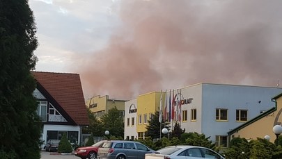 Strażacy ugasili pożar zakładu produkującego okna w małopolskim Libiążu