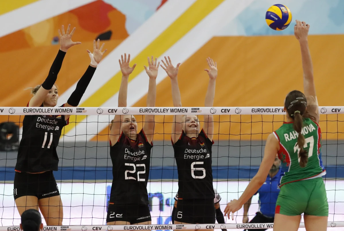 Siatkarki Azerbejdżanu pokonały w Baku Niemki 3:1 (19:25, 25:19, 25:18, 25:18) w ostatnim meczu grupy A mistrzostw Europy. Azerki zajęły pierwsze miejsce i awansowały bezpośrednio do ćwierćfinału.