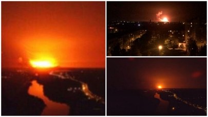 Pożar w składzie amunicji i broni na Ukrainie. Słychać było potężne eksplozje