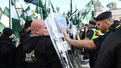Neonaziści wyszli na ulice Göteborga. Policja przerwała marsz