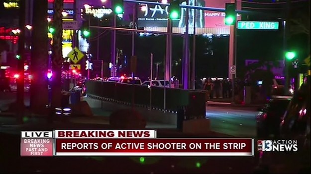 Policja w Las Vegas poinformowała w niedzielę wieczorem czasu lokalnego, że bada doniesienia o trwającej w tym mieście strzelaninie. Według telewizji Sky News trwa wymiana ognia między grupą uzbrojonych mężczyzn i policją na koncercie rockowym w hotelu. Są ranni.
