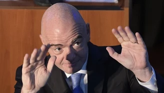 Polska - Czarnogóra. Gianni Infantino na meczu