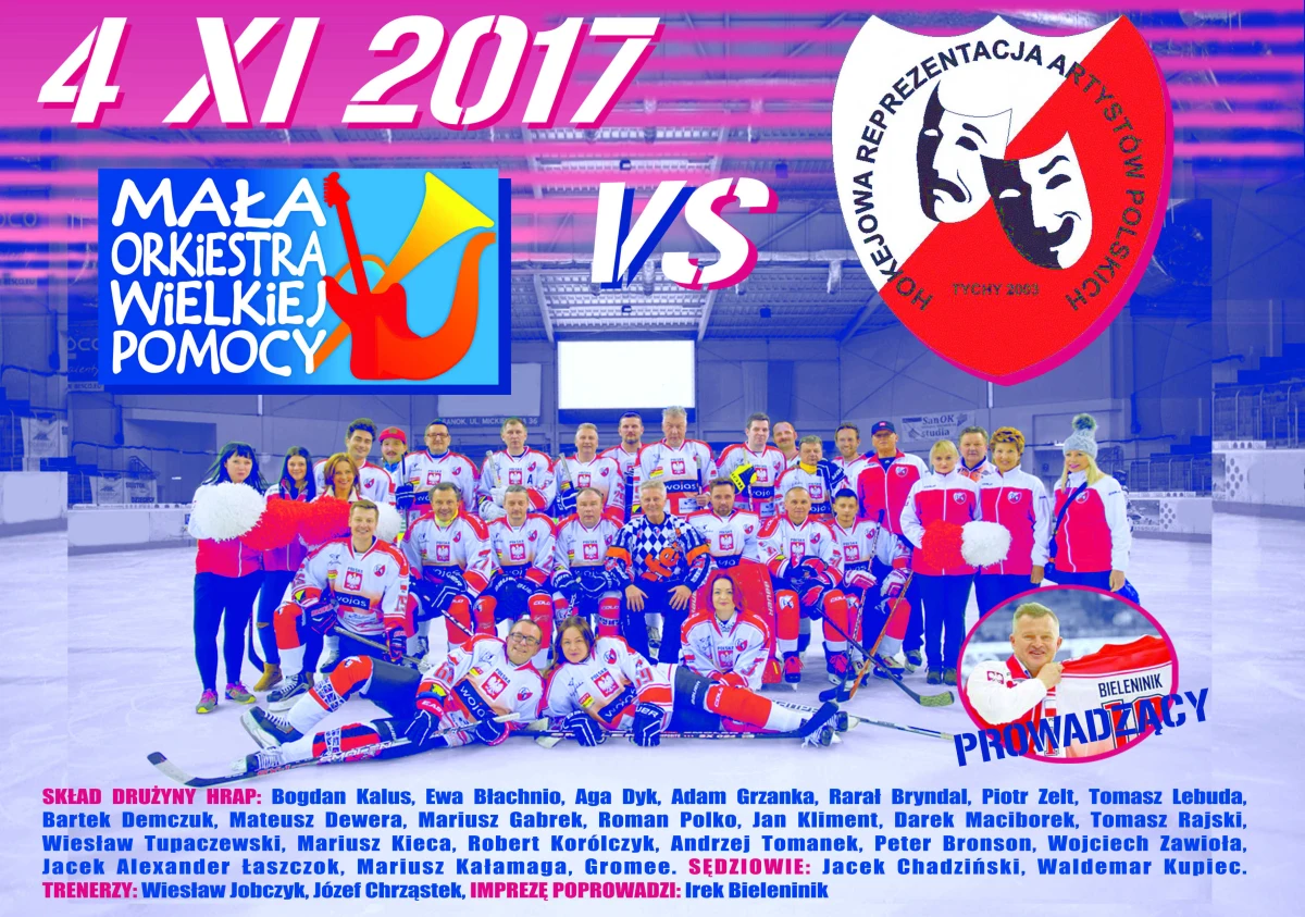 Ma 6 lat, cierpi na autyzm i atopowe zapalenie skóry, jest alergikiem. Nie mówi - z otoczeniem porozumiewa się za pomocą gestów. Długotrwała terapia dałaby mu szansę w miarę normalnego funkcjonowania w przyszłości... Mały Mateusz będzie bohaterem jutrzejszego starcia na lodzie w Oświęcimiu: na jego leczenie i rehabilitację przeznaczony zostanie dochód z hokejowego pojedynku drużyn Artystów Polskich i Małej Orkiestry Wielkiej Pomocy!