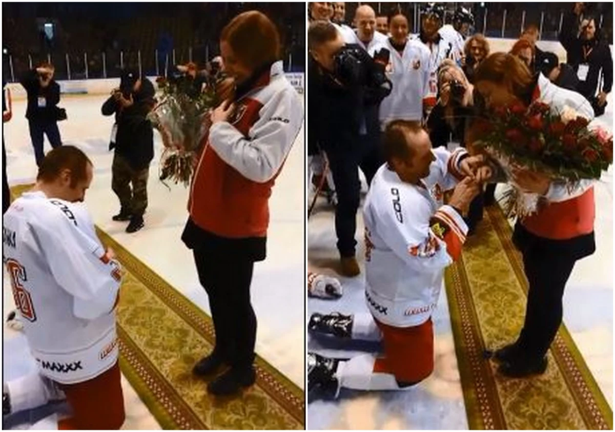 Aktor kabaretowy, satyryk, muzyk i konferansjer Adam Grzanka postanowił w nietypowy sposób oświadczyć się swojej wybrance. Zrobił to na lodowisku w Oświęcimiu, w trakcie IV Wielkiego Charytatywnego Meczu Hokejowego. Czy oświadczyny zostały przyjęte?