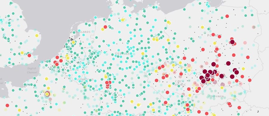 Poziom pyłów zawieszonych, dwutlenku azotu czy dwutlenku siarki od czwartku można sprawdzać na interaktywnej mapie jakości powietrza w Europie, gdzie co roku z powodu smogu przedwcześnie umierają setki tysięcy ludzi.