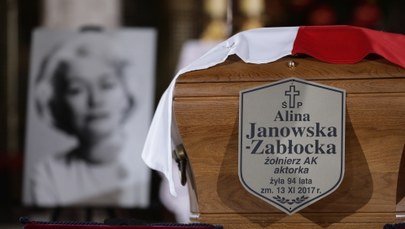 Pogrzeb Aliny Janowskiej. Artystka spoczęła na Powązkach 