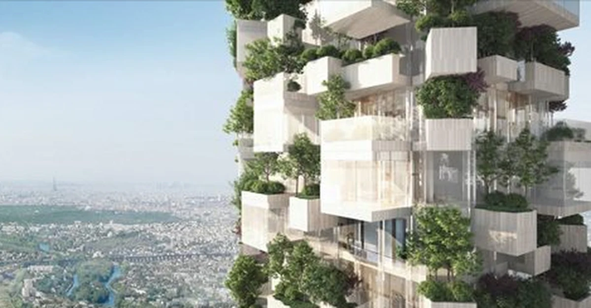 W Villiers-sur-Marne koło paryskiego Disneylandu budowane będą drapacze chmur z drzewami i krzewami sadzonymi na wielkich tarasach i balkonach na każdym piętrze. Na pięciu pierwszych budynkach tego typu zasadzonych zostanie ponad 2 tysiące roślin.