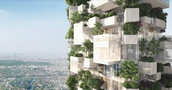 W Villiers-sur-Marne koło paryskiego Disneylandu budowane będą drapacze chmur z drzewami i krzewami sadzonymi na wielkich tarasach i balkonach na każdym piętrze. Na pięciu pierwszych budynkach tego typu zasadzonych zostanie ponad 2 tysiące roślin.