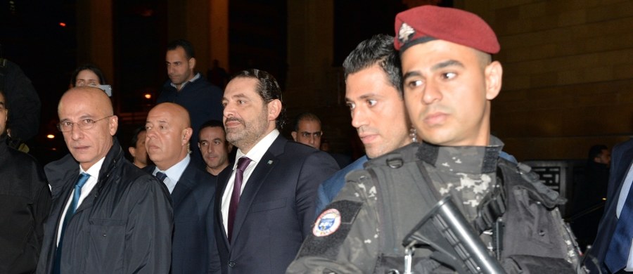 ​Premier Libanu Saad Hariri, który na początku listopada niespodziewanie z terytorium Arabii Saudyjskiej ogłosił, że ustępuję ze stanowiska, we wtorek późnym wieczorem powrócił do kraju - poinformowały źródła rządowe w Bejrucie.