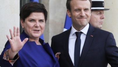 Macron: Rozmowa z premier Szydło dotyczyła delikatnej kwestii