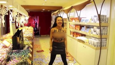 Aktywistka Femenu zdemolowała sklep ze słodyczami Petra Poroszenki