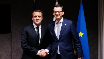Macron poruszył na spotkaniu z Morawieckim kwestię praworządności w Polsce