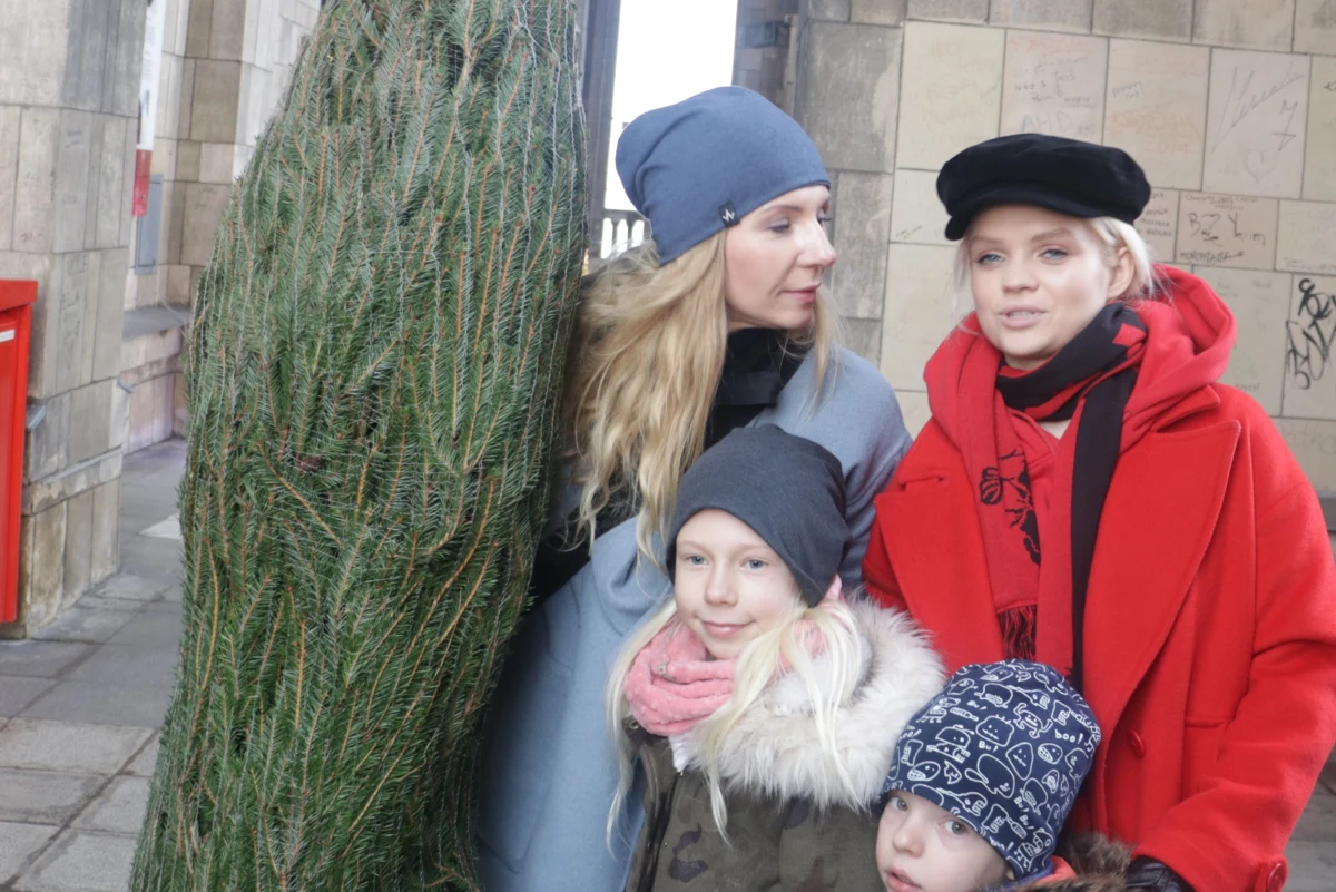 Nasz świąteczny konwój dotarł do Warszawy. Pachnące świętami choinki rozdaliśmy warszawiakom na al. Jerozolimskich, przy dworcu Warszawa Śródmieście.