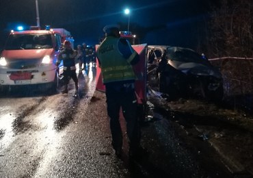 Tragiczny wypadek pod Kwidzynem. Nie żyją 4 osoby, trzy są ranne