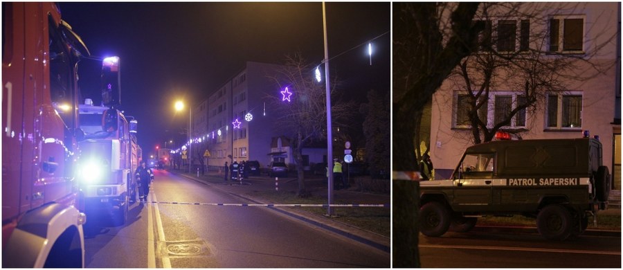 Ewakuacja bloku i operacja służb w Końskich w Świętokrzyskiem. W mieszkaniu 40-latka znaleziono - jak podała policja - "prawdopodobnie ładunki wybuchowe, proch, pociski moździerzowe i substancje chemiczne". 