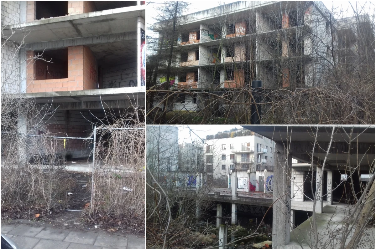 "Ludzie spadają z niezabezpieczonych budowli, łamią sobie ręce i nogi, podobno ktoś zginął, zlatując do szybu windy" - tak mieszkańcy opisują reporterowi RMF MAXXX to, co dzieje się w opuszczonych budynkach przy ul. Twardowskiego, obok Centrum Kongresowego ICE Kraków. Tylko w zeszłym roku policja interweniowała tam prawie 50 razy. Teren ten należał kiedyś do firmy Leopard, upadłego dewelopera. Kancelaria z Warszawy kupiła niedokończone bloki i udziały w nieruchomości przy Twardowskiego za… 1000 złotych.