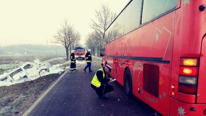 Kujawsko-Pomorskie: Bus zderzył się z autobusem. Osiem osób rannych