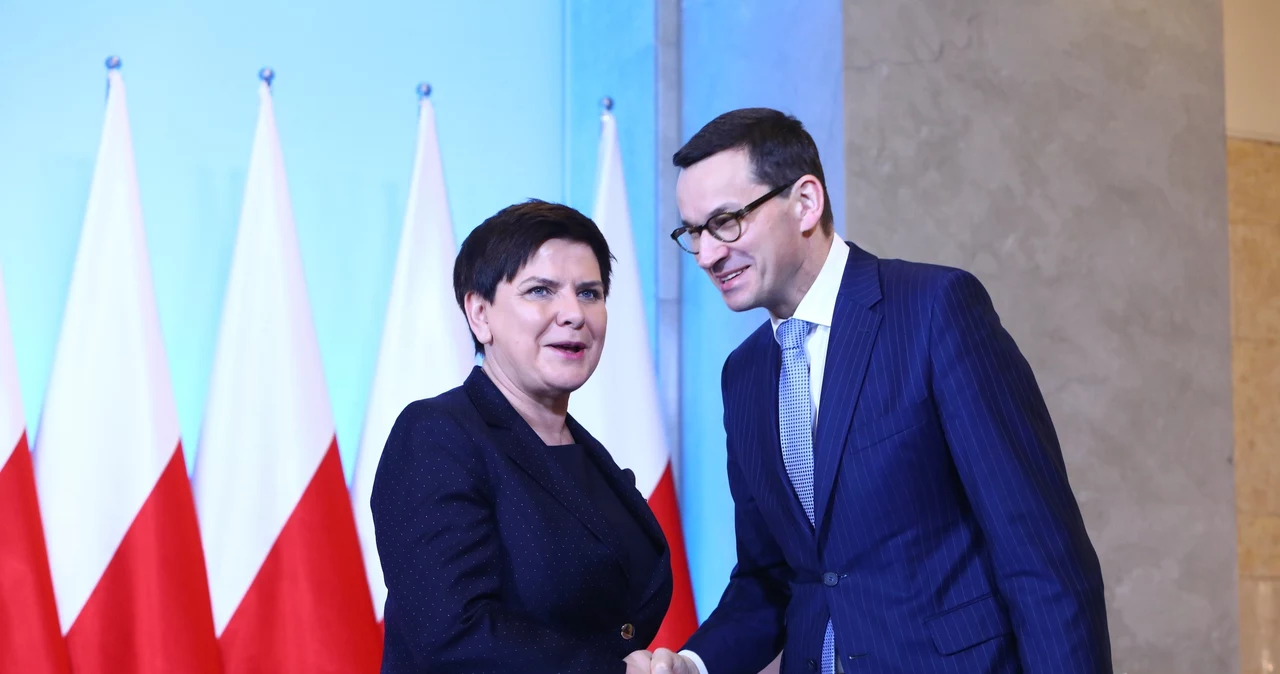 Beata Szydło i Mateusz Morawiecki