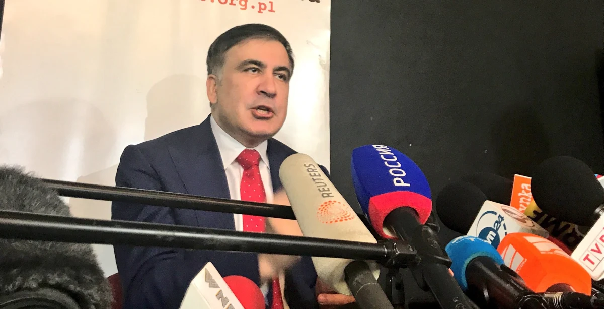 "Być może dziś po południu spotkam się z ministrem spraw wewnętrznych i administracji" - zapowiedział Micheil Saakaszwili na konferencji prasowej w Warszawie. Podkreślił, że jego odesłanie było bezprawne. 