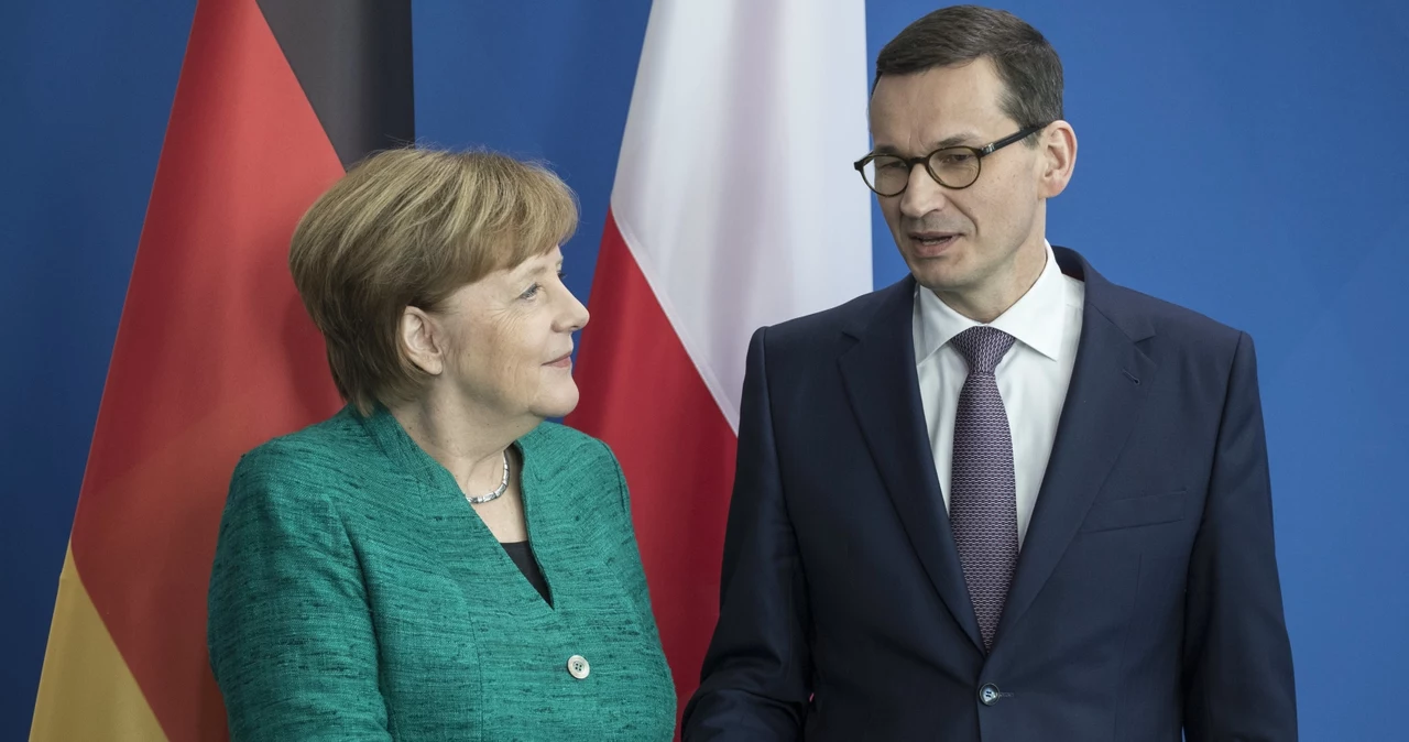 Angela Merkel i Mateusz Morawiecki