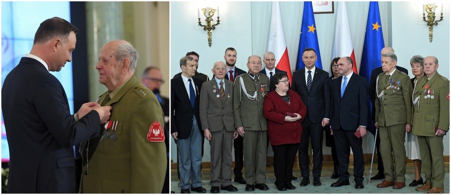 Żołnierze Niezłomni nie zgadzali się na Polskę, która nie będzie wolna prawdziwie - mówił prezydent Andrzej Duda podczas uroczystości wręczenia odznaczeń państwowych osobom zasłużonym dla niepodległości Rzeczypospolitej Polskiej oraz w pielęgnowaniu pamięci o Żołnierzach Niezłomnych. W ramach uroczystości, związanej z obchodzonym 1 marca Narodowym Dniem Pamięci Żołnierzy Wyklętych, prezydent odznaczył łącznie ponad 20 osób.