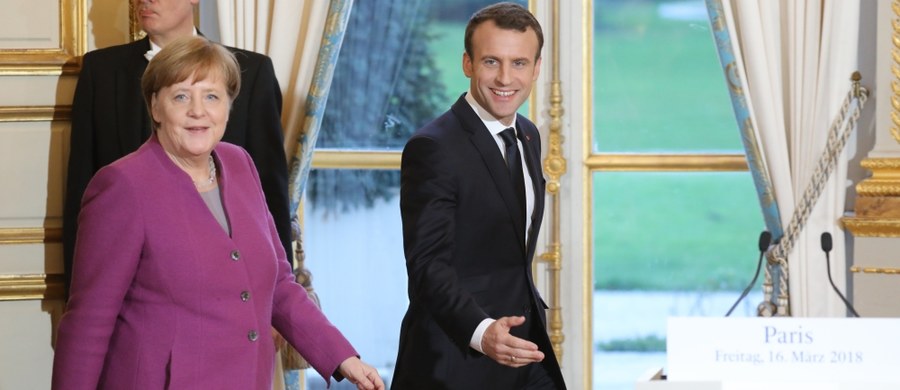 Prezydent Francji Emmanuel Macron i kanclerz Niemiec Angela Merkel zobowiązali się do przedstawienia wspólnych rozwiązań w kluczowych sferach integracji europejskiej, które planują przedstawić pozostałym przywódcom na Radzie Europejskiej w czerwcu.
