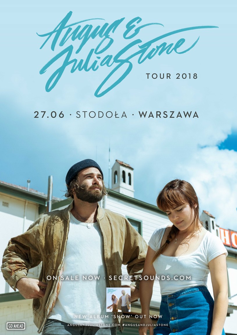 Angus & Julia Stone po raz pierwszy zagrają w Polsce Duet wystąpi 27 czerwca w warszawskiej Stodole.