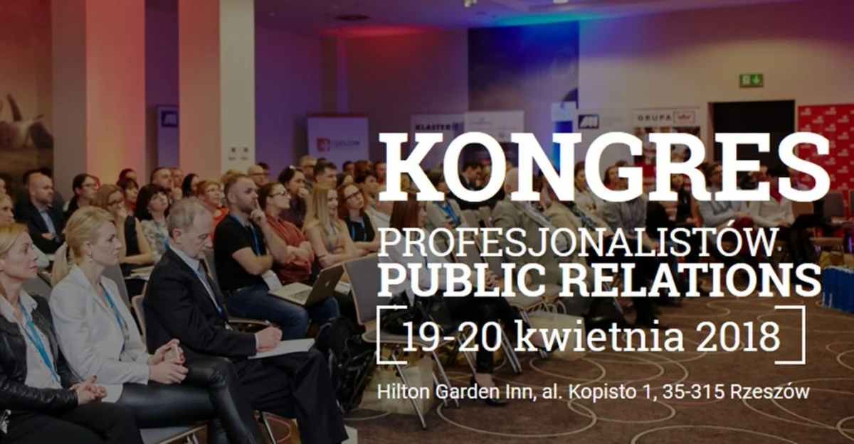 ​Kryzysy wizerunkowe, fake newsy w social mediach i RODO! Wyzwanie dla branży PR na 2018 rok! To 3 główne tematy, wokół których toczyć będzie się dyskusja na tradycyjnym Kongresie Profesjonalistów PR. PR-owcy z całej Polski reprezentują zarówno biznes, instytucje publiczne jak i samorządy. Nie zabraknie ludzi mediów, szczególnie tych nowych. Będzie podsumowanie wydarzeń PR-owskich 2017 roku oraz zapowiedź kolejnych. Rzeszów między 19 a 20 kwietnia 2018 roku to obowiązkowe miejsce dla wszystkich profesjonalistów Public Relations. Patronem Kongresu jest Grupa RMF. 